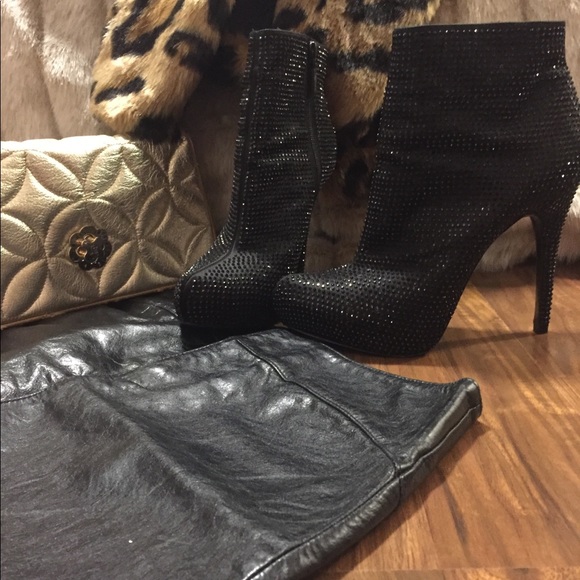 Sexy Beautiful spike heel platform booties - Picture 4 of 4